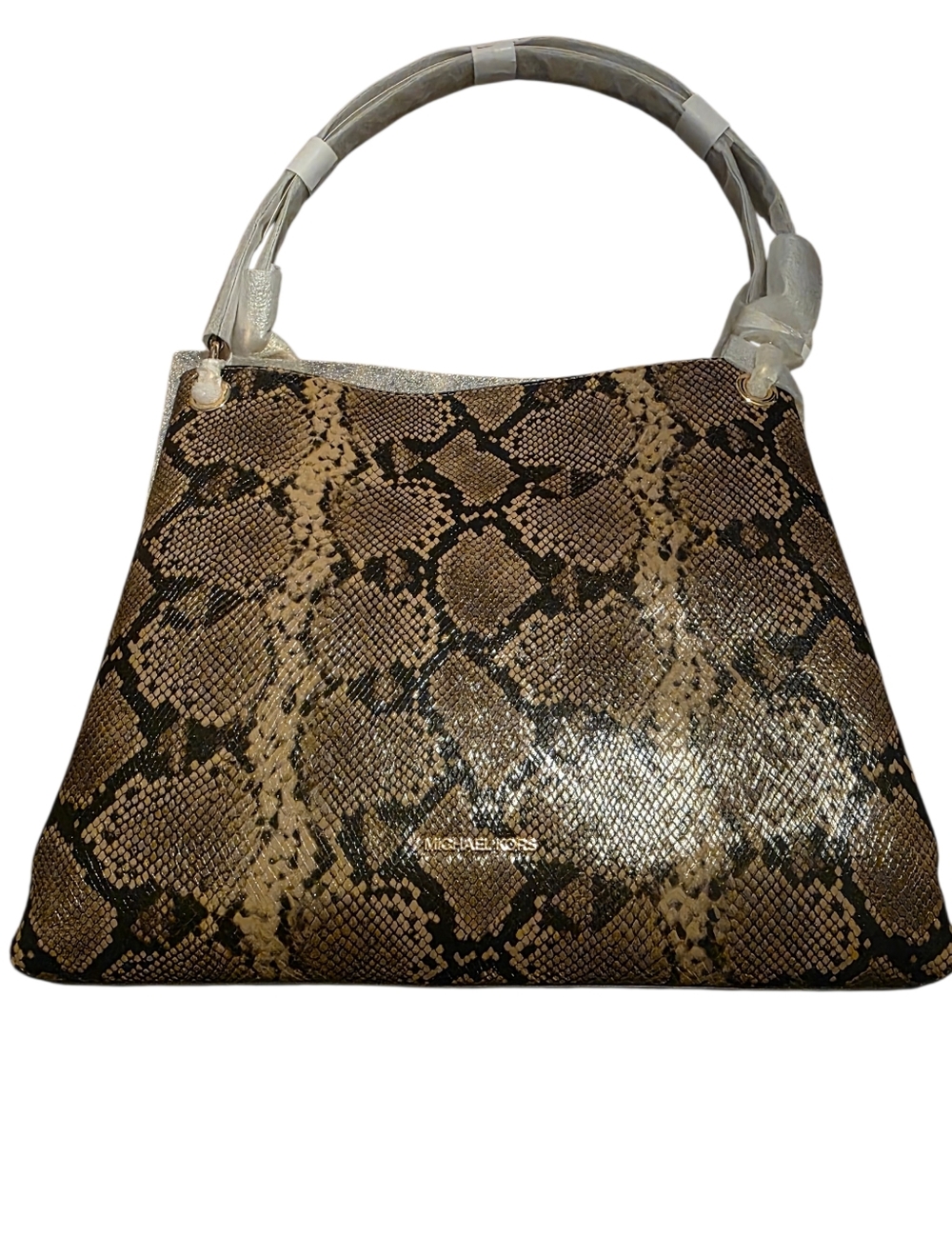 Michael Kors Snake Embossed Shoulder Bag NEW